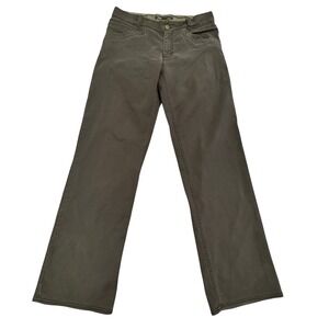 Nau Organic Cotton Stretch Pants Womens 10 Grey Straight Gorpcore Y2K Midrise